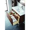 James Martin Vanities 31.5'' Single Vanity, Mid-Century Walnut w/ Glossy White Composite Stone Top 805-V31.5-WLT-GW - alternate 9